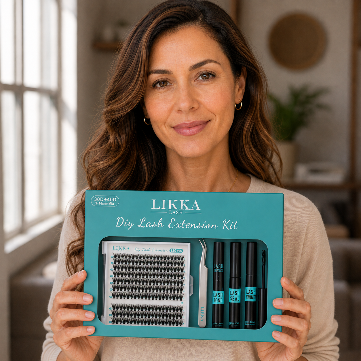 Mujer con el kit LIKKA 30D + 40D