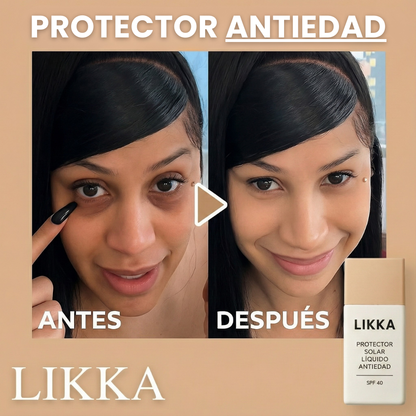 Protector Solar Líquido Antiedad