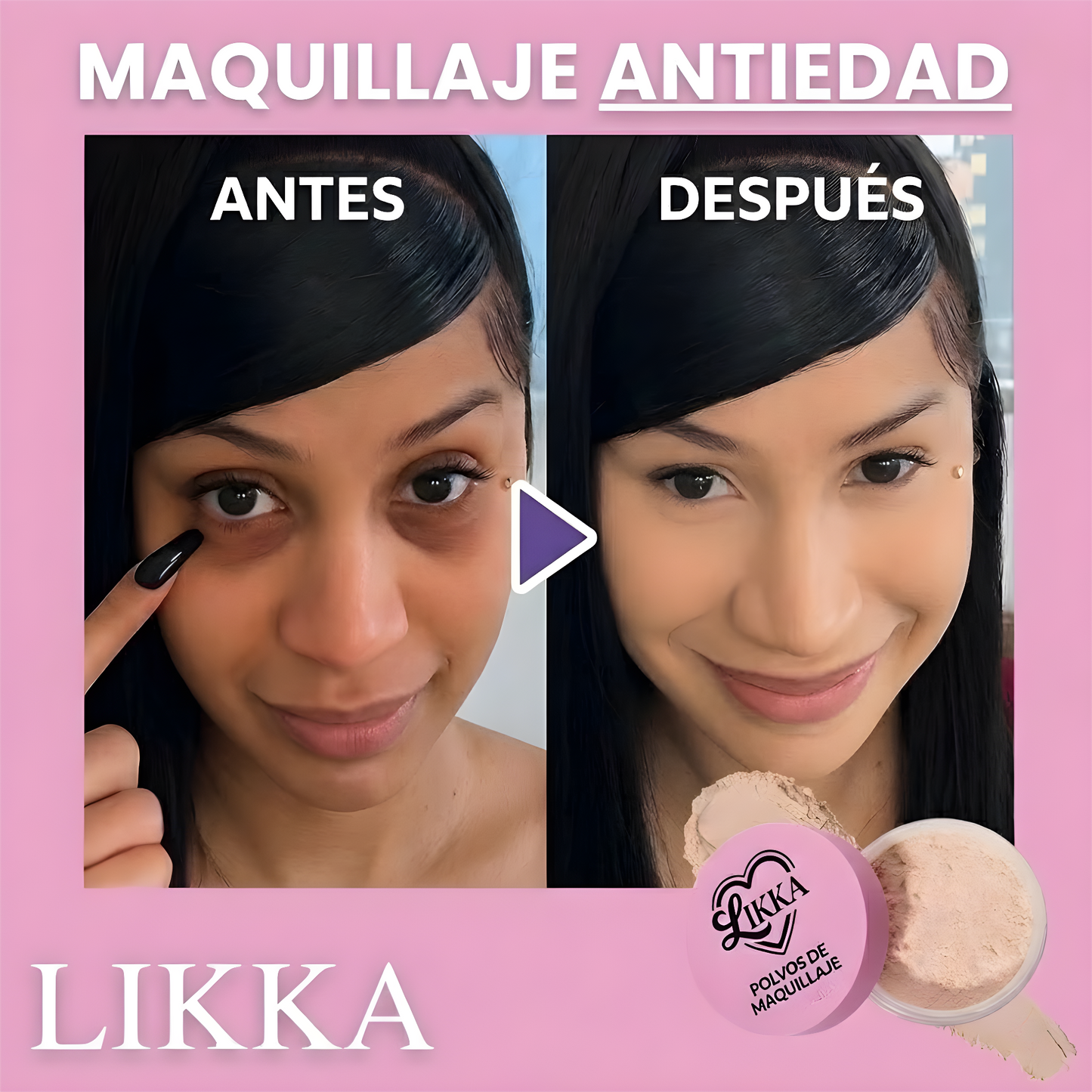 Polvos de maquillaje Antiedad