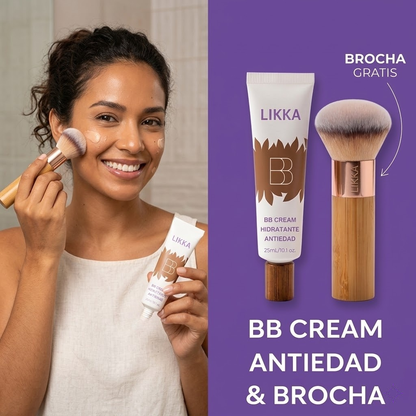 BB Cream Hidratante Antiedad & Brocha